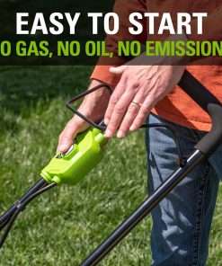 Greenworks 48V (2 x 24V) 17 Cordless (Push) Lawn Mower (125+ Compatible Tools), (2) 4.0Ah Batteries and Dual Port Rapid Charger Included - 6