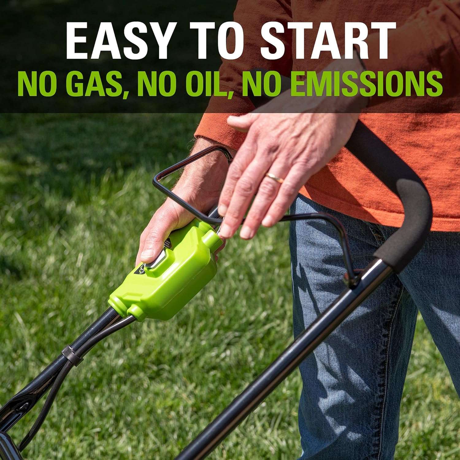 Greenworks 48V (2 x 24V) 17 Cordless (Push) Lawn Mower (125+ Compatible Tools), (2) 4.0Ah Batteries and Dual Port Rapid Charger Included - 6