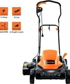 LawnMaster ME1218X Electric Lawn Mower 12AMP 19-Inch - 2
