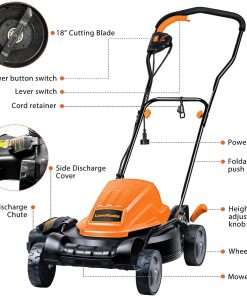 LawnMaster ME1218X Electric Lawn Mower 12AMP 19-Inch - 3