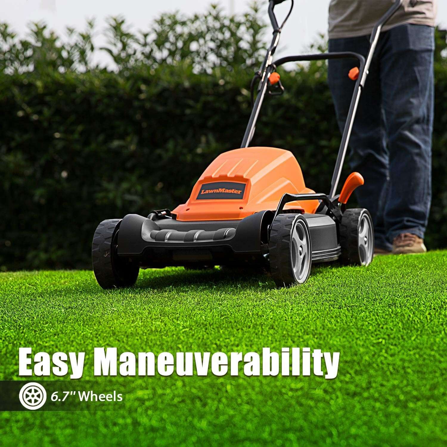 LawnMaster ME1218X Electric Lawn Mower 12AMP 19-Inch - 6
