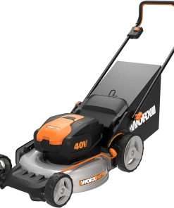 Worx Nitro 40V 20 Cordless Lawn Mower , 3-in-1 Battery Lawn Mower w Collapsible Handle Lawn Mower with 7-Position Height Adjustment – 2 Batteries & Charger Included - 1