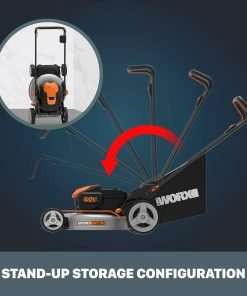 Worx Nitro 40V 20 Cordless Lawn Mower , 3-in-1 Battery Lawn Mower w Collapsible Handle Lawn Mower with 7-Position Height Adjustment – 2 Batteries & Charger Included - 5