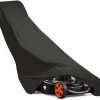 G2CAMP 18 21 Self Propelled Push Lawn Mower Cover 79 L x 22 W x 44.9 H with Waterproof - 420D Oxford Fabric Black - 1