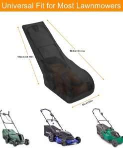 Lawn Mower Cover - Universal Fit Push Lawn Mower Cover for Outdoor UV Protection Waterproof, Dust - 2