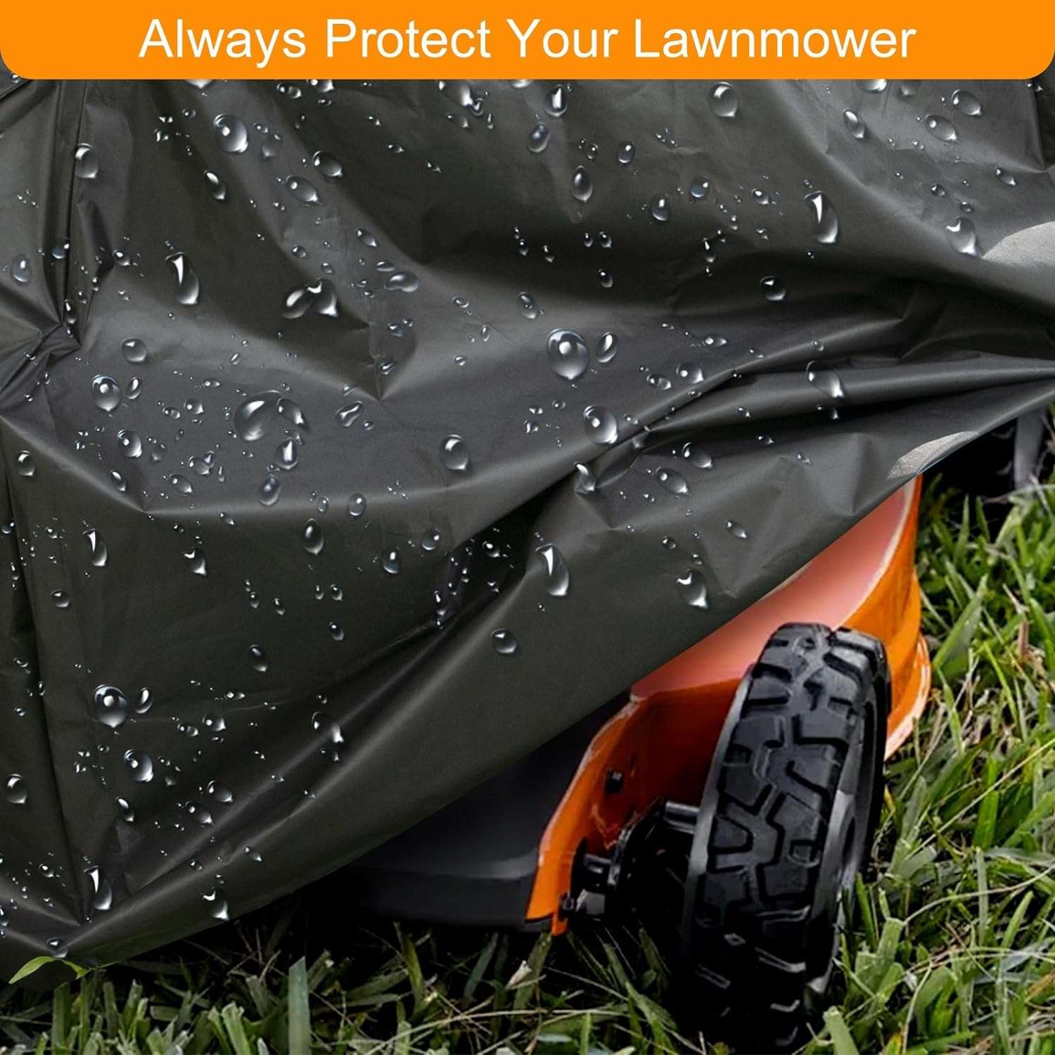 Lawn Mower Cover - Universal Fit Push Lawn Mower Cover for Outdoor UV Protection Waterproof, Dust - 4