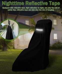 Outdoor Lawn Mower Cover - Waterproof Heavy Duty 420D Lawn Mower Covers Polyester Oxford UV Dust Protection Universal Fit Push Mower with Drawstring & Cover Storage Bag - 5