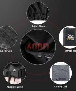 Push Lawn Mower Cover - Walk Behind Lawn Mower Covers Waterproof Heavy Duty, 600D Outdoor Push Mower Cover Universal with Storage Bag for Greenworks - 5