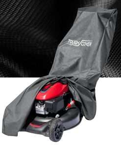 Tough Cover Lawn Mower Cover, Heavy Duty 600D Marine Grade Fabric, Universal Fit Push Mower Cover, Protects Against Water, UV, Dust, Dirt, Wind for Outdoor Protection, Lawn Mower Accessories - 3