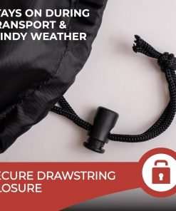 Tough Cover Lawn Mower Cover, Heavy Duty 600D Marine Grade Fabric, Universal Fit Push Mower Cover, Protects Against Water, UV, Dust, Dirt, Wind for Outdoor Protection, Lawn Mower Accessories - 6