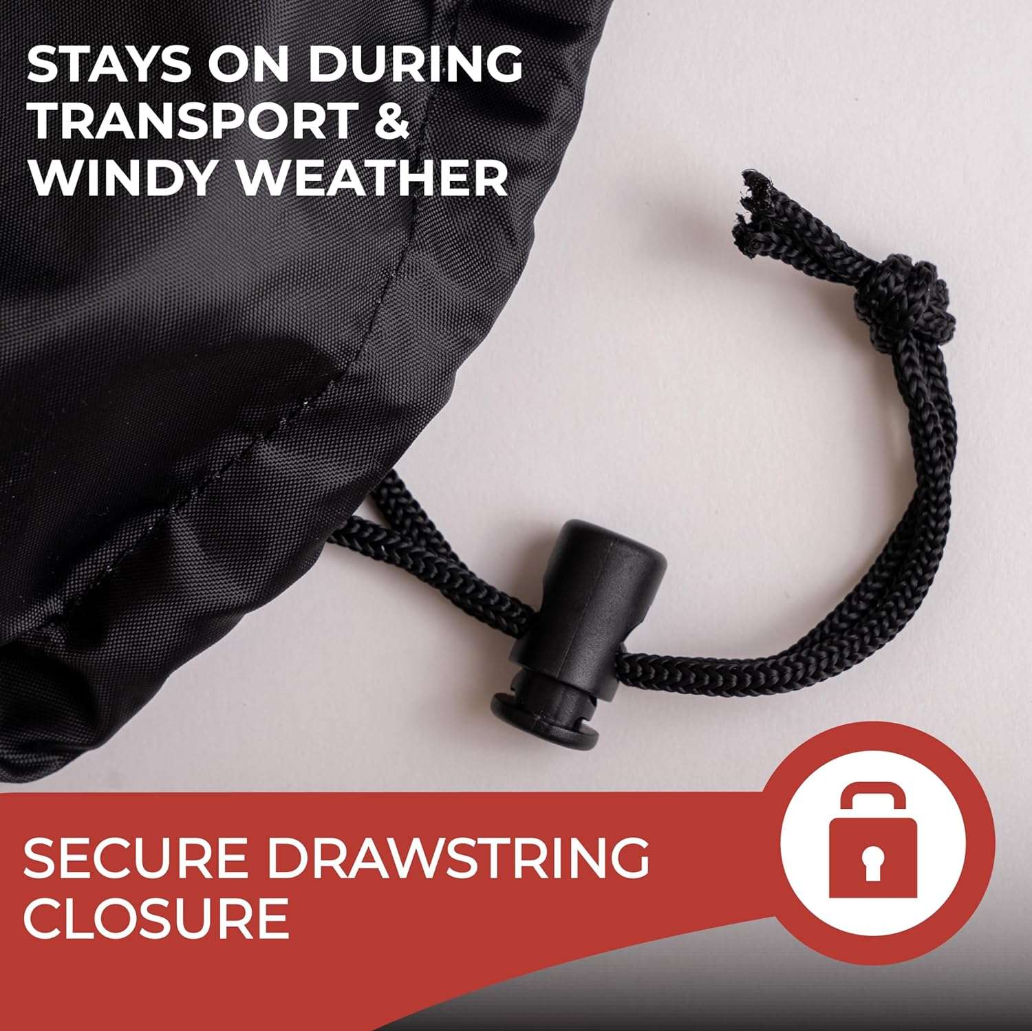 Tough Cover Lawn Mower Cover, Heavy Duty 600D Marine Grade Fabric, Universal Fit Push Mower Cover, Protects Against Water, UV, Dust, Dirt, Wind for Outdoor Protection, Lawn Mower Accessories - 6