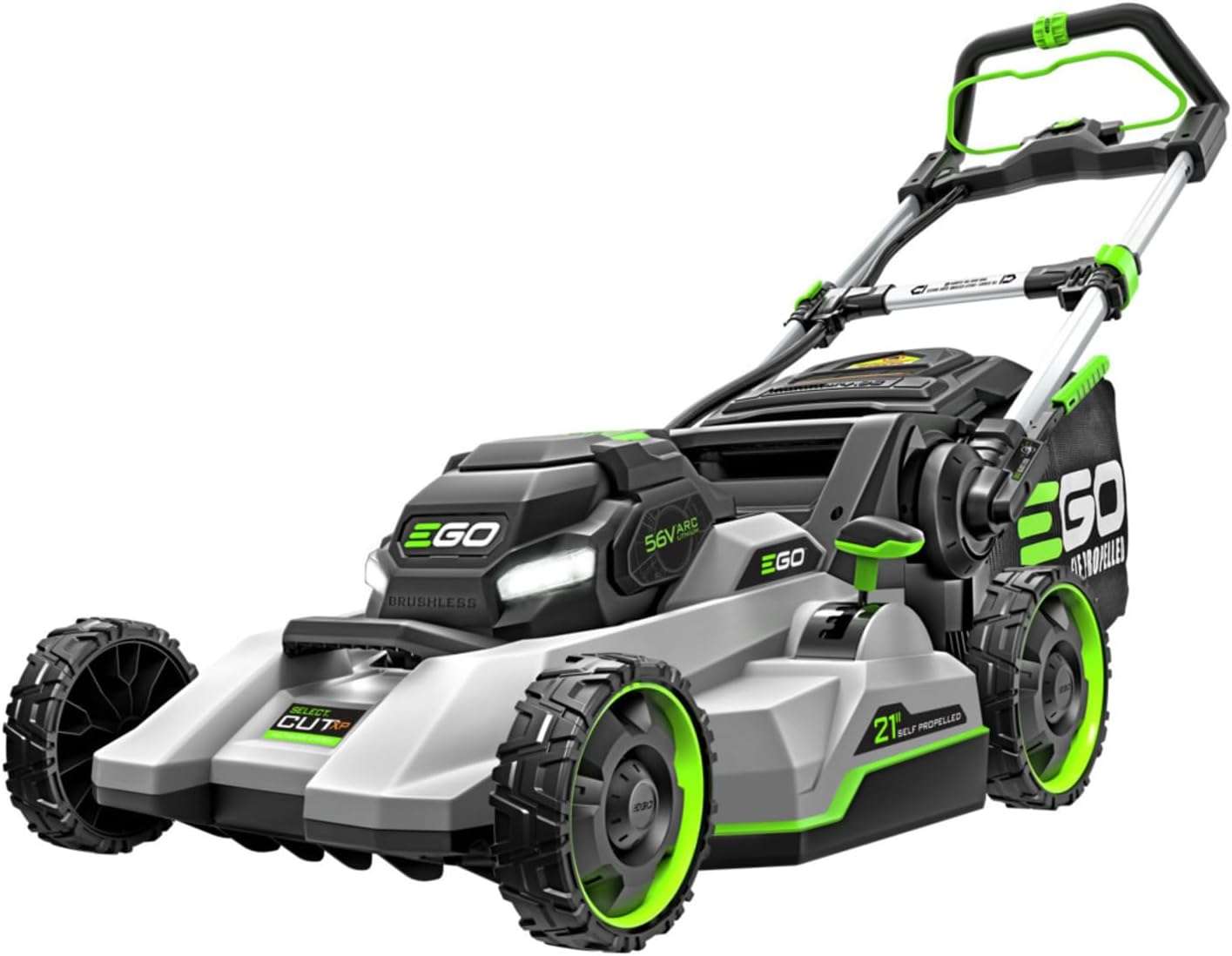 EGO Power+ Select Cut LM2156SP 21 in. 56 Volt Battery Self-Propelled Lawn Mower with 10Ah Battery and 700W Turbo Charger,Black - 1
