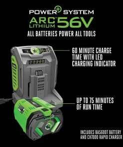EGO Power+ Select Cut LM2156SP 21 in. 56 Volt Battery Self-Propelled Lawn Mower with 10Ah Battery and 700W Turbo Charger,Black - 6