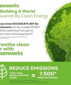 Greenworks 40V 20 Brushless Push Mower, 4.0Ah Battery (Aluminum Handles + Light) - 13