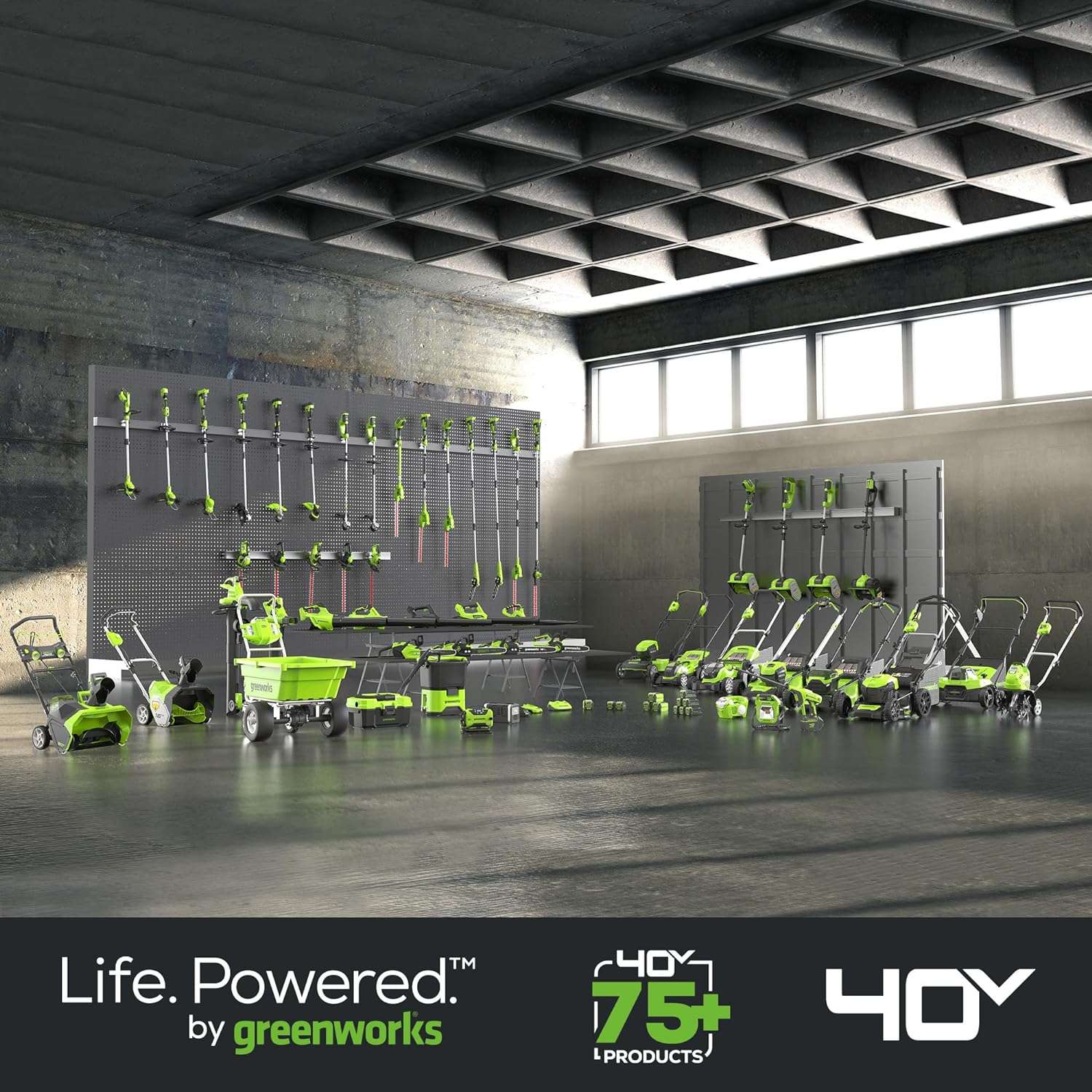 Greenworks 40V 20 Brushless Push Mower, 4.0Ah Battery (Aluminum Handles + Light) - 15