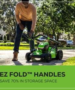 Greenworks 40V 20 Brushless Push Mower, 4.0Ah Battery (Aluminum Handles + Light) - 8