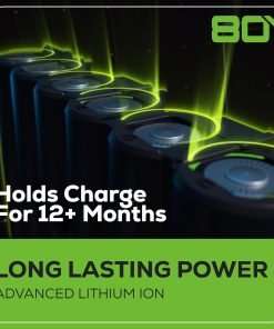 Greenworks 80V 21 Brushless Cordless Electric Lawn Mower + Axial Leaf Blower, 2.0Ah Batteries and 30 Minute Rapid Charger - 14