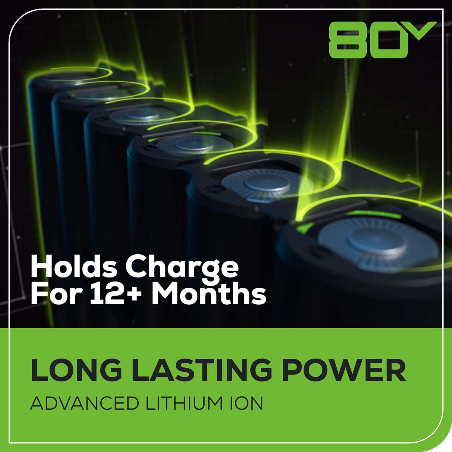 Greenworks 80V 21 Brushless Cordless Electric Lawn Mower + Axial Leaf Blower, 2.0Ah Batteries and 30 Minute Rapid Charger - 14