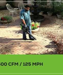 Greenworks 80V 21 Brushless Cordless Electric Lawn Mower + Axial Leaf Blower, 2.0Ah Batteries and 30 Minute Rapid Charger - 9