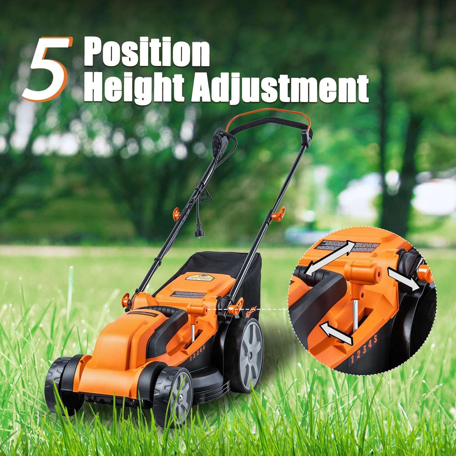 LawnMaster MEB1216K Electric Lawn Mower 16-Inch 12AMP - 7