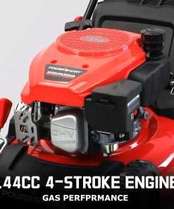 PowerSmart Gas Lawn Mower, 17-Inch 144cc Engine 3-in-1 Walk-Behind Push Lawn Mower, Oil Included 2024 Version - 2