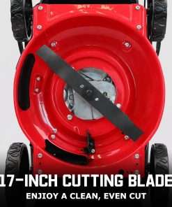 PowerSmart Gas Lawn Mower, 17-Inch 144cc Engine 3-in-1 Walk-Behind Push Lawn Mower, Oil Included 2024 Version - 4