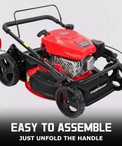 PowerSmart Gas Lawn Mower, 17-Inch 144cc Engine 3-in-1 Walk-Behind Push Lawn Mower, Oil Included 2024 Version - 7