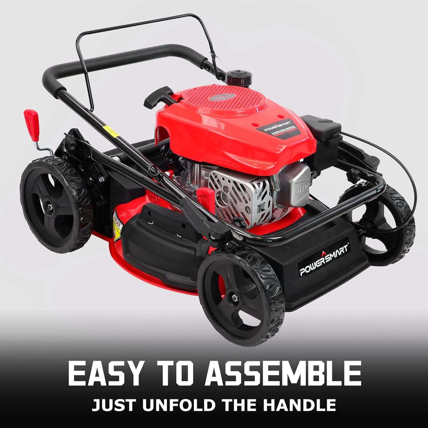 PowerSmart Gas Lawn Mower, 17-Inch 144cc Engine 3-in-1 Walk-Behind Push Lawn Mower, Oil Included 2024 Version - 7