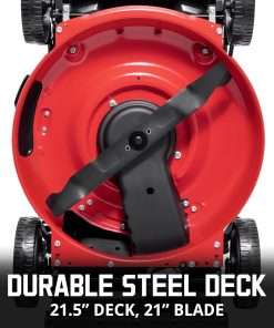 PowerSmart Push Gas Lawn Mower with Grass Bag, 21-Inch 144cc Engine 3-in-1 with Adjustable Cutting Heights 2024 Version - 4