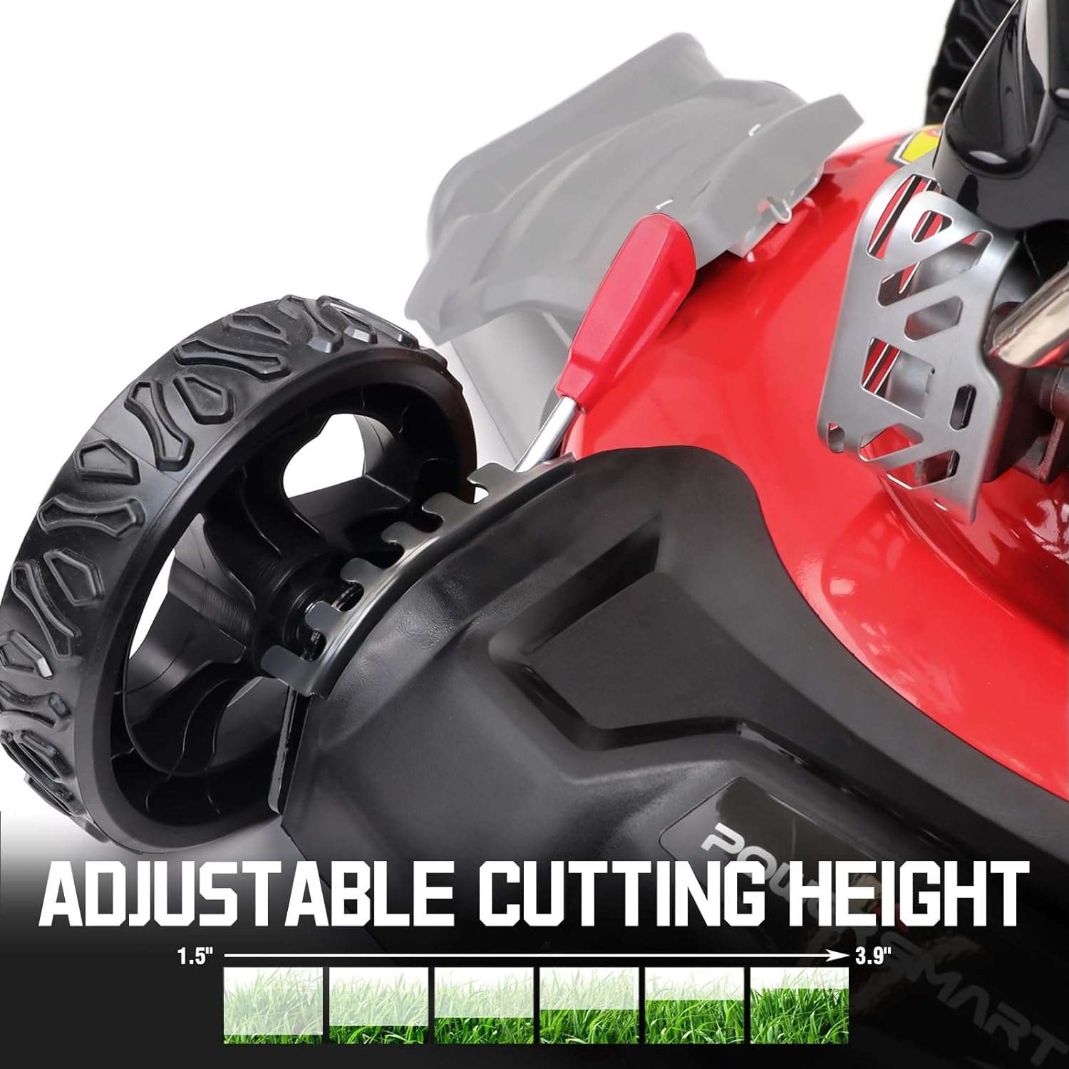 PowerSmart Push Gas Lawn Mower with Grass Bag, 21-Inch 144cc Engine 3-in-1 with Adjustable Cutting Heights 2024 Version - 5