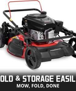 PowerSmart Push Gas Lawn Mower with Grass Bag, 21-Inch 144cc Engine 3-in-1 with Adjustable Cutting Heights 2024 Version - 6