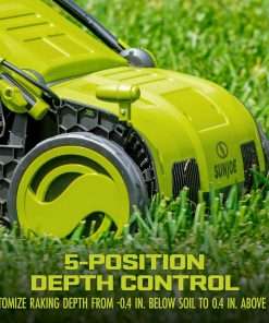 Sun Joe AJ805E 15-Inch 13-Amp Electric Dethatcher and Scarifier w-Removeable 13.2-Gal Collection Bag, 5-Position Height Adjustment, Airboost Technology Increases Lawn Health, Green - 3