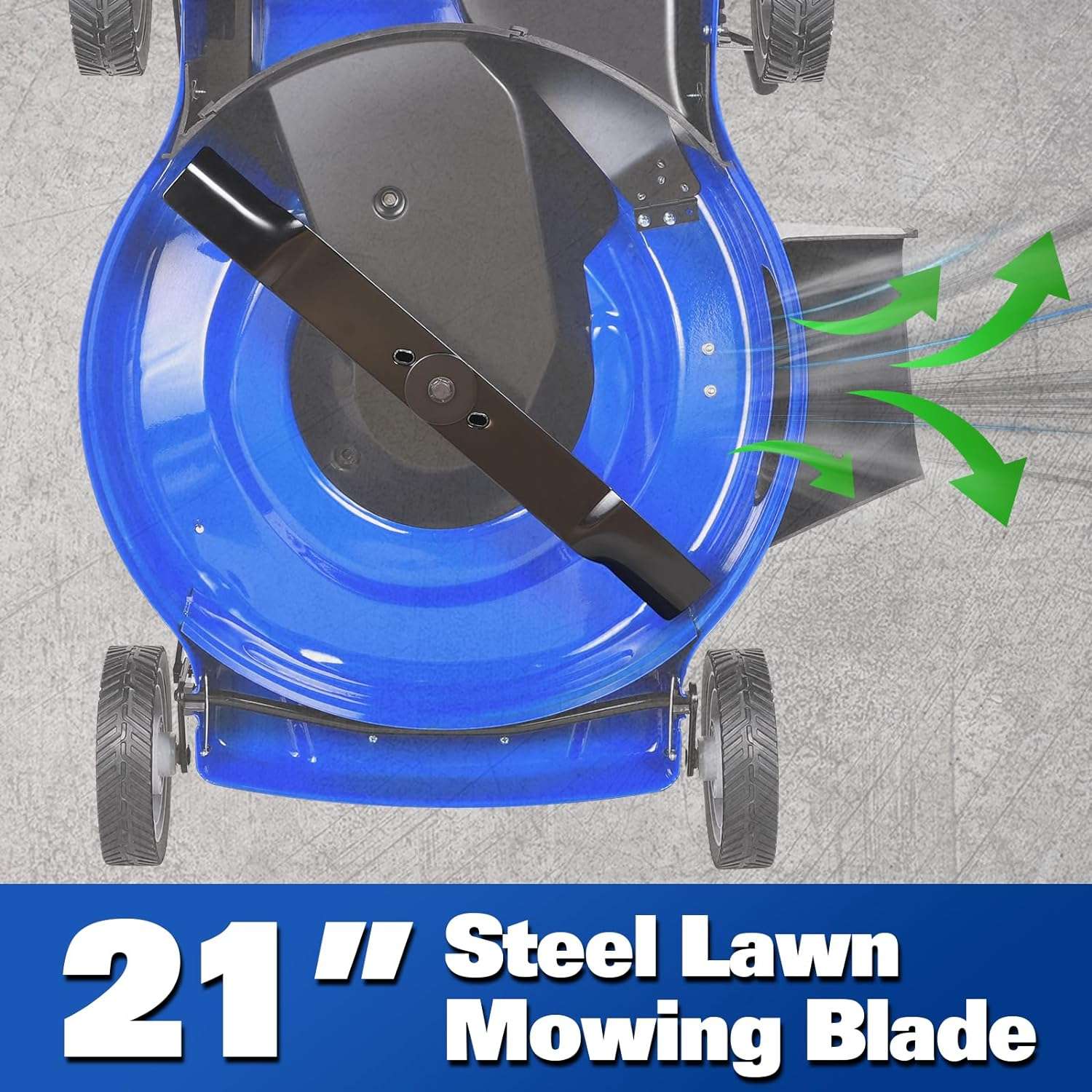 21 Inch Lawn Mower Gas Powered, 4-Cycle 170cc Engine, 3-in-1 Push Lawnmower with Bagging, Mulching & Side Discharge, Adjustable 10-Positions Cutting Height, Easy Start - 4