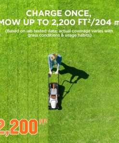 Litheli Cordless Lawn Mower 13 Inch, U20 Handy+ 20V Electric Lawn Mowers for Garden, Yard and Farm, 5 Heights Adjustment, Light Weight,4.0Ah Portable Battery - 3