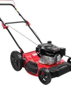 PowerSmart 21 in. Gas Lawn Mower, 144cc 2-in-1 Mulching Push Mower with 6-Positions Height Adjustment, High Rear Wheels - 8