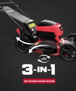 PowerSmart 40V 17 Cordless Lawn Mower, 3-in-1 Brushless Push Lawn Mower with 4.0Ah Battery & Charge - 2