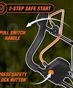 WEN DT1516 16-Inch 15-Amp 2-in-1 Electric Dethatcher and Scarifier with Collection Bag, Black - 4