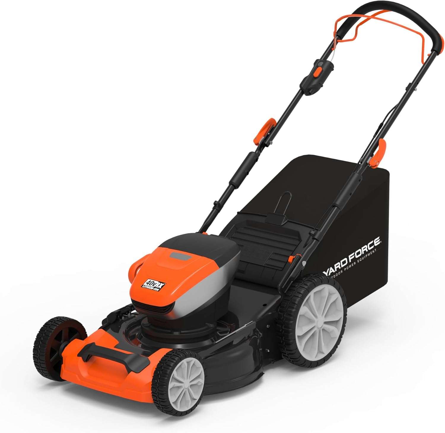 Yard Force Electric YF40VRX21-SP 21 Cordless Lawn Mower – 40V Lithium-Ion Battery, 3-in-1 Self-Propelled, Adjustable Cutting Heights, Brushless Motor - 7