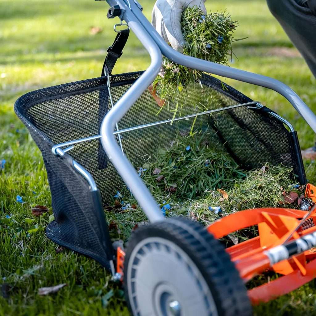 American Lawn Mower Company GC91416 14-Inch-16-Inch Reel Lawn Mower Grass Catcher, Black - 9