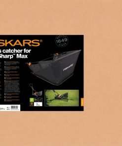 Fiskars StaySharp Grass Catcher, Capacity- 18 litres, Black-Orange, 1000592 - 11