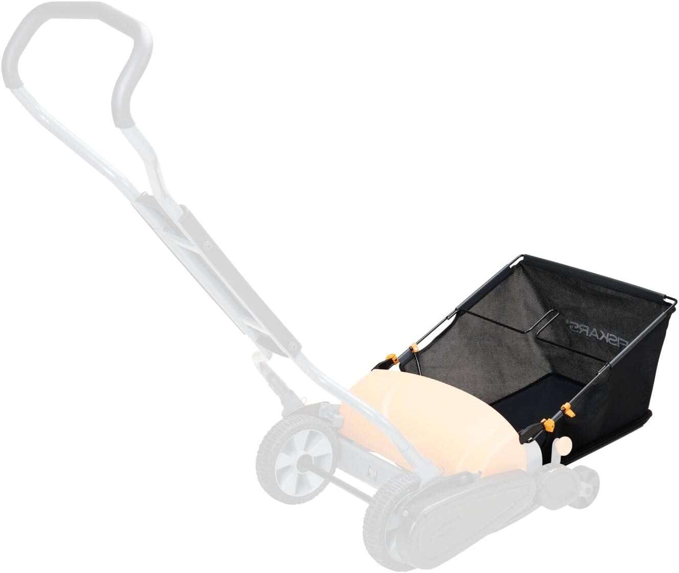 Fiskars StaySharp Grass Catcher, Capacity- 18 litres, Black-Orange, 1000592 - 8