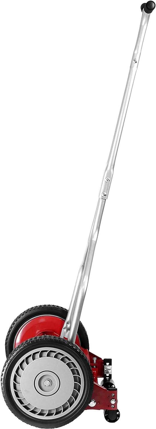 Great States 304-14 14-Inch 5-Blade Push Reel Lawn Mower, Red, Model Number- 304-14, Cutting Width- 14.0 inches - 2