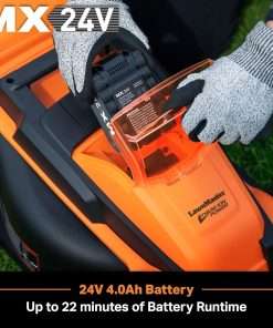 LawnMaster 20VMWGT 24V Max 13-inch Lawn Mower and Grass Trimmer 10-inch Combo with 2x4.0Ah Batteries and Charger - 2