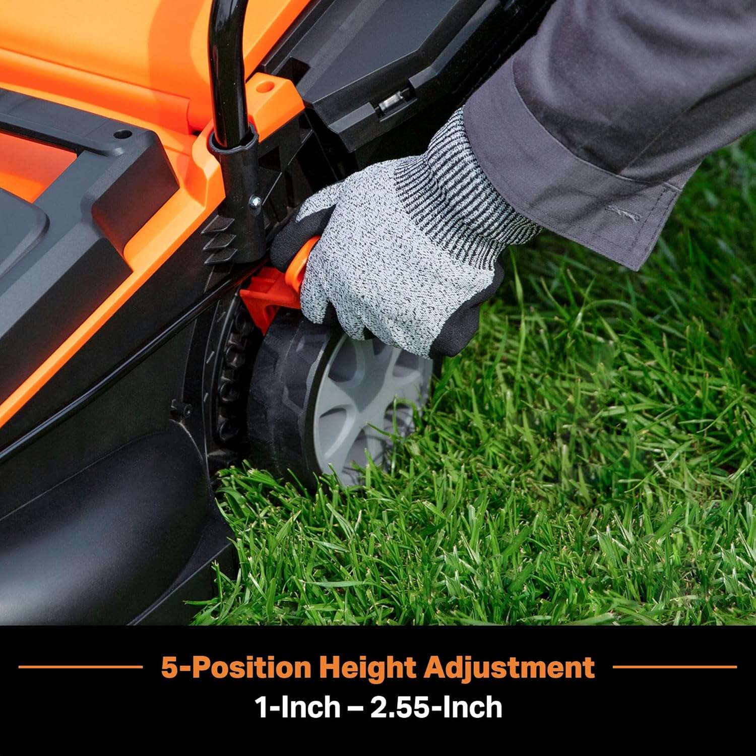 LawnMaster 20VMWGT 24V Max 13-inch Lawn Mower and Grass Trimmer 10-inch Combo with 2x4.0Ah Batteries and Charger - 3