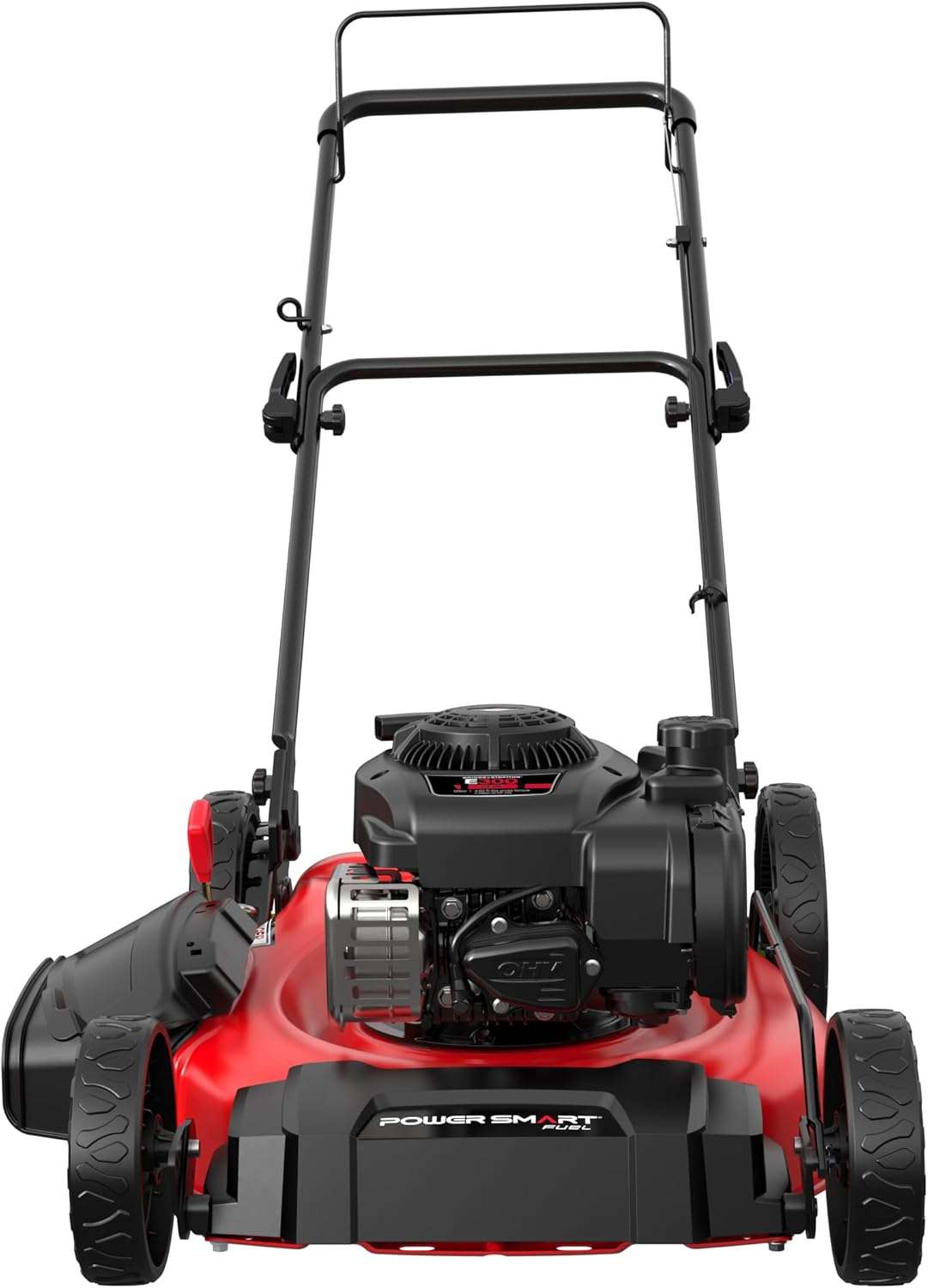 PowerSmart Gas Lawn Mower 21-Inch, 125cc Briggs and Stratton E300 Engine, 2-in-1 Mulching Push Mower with High Rear Wheels B8721C - 7