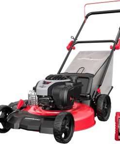PowerSmart Gas Lawn Mower, 21-inch 140 cc Briggs and Stratton E550 Engine, 3-in-1 Push Mower with Bagging B8621P - 1