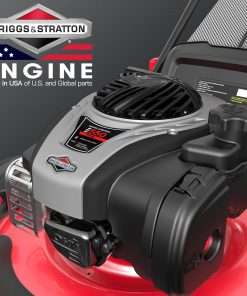 PowerSmart Gas Lawn Mower, 21-inch 140 cc Briggs and Stratton E550 Engine, 3-in-1 Push Mower with Bagging B8621P - 2