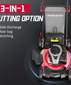 PowerSmart Gas Lawn Mower, 21-inch 140 cc Briggs and Stratton E550 Engine, 3-in-1 Push Mower with Bagging B8621P - 3