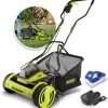 Sun Joe 24V-CRLM15 15-Inch 24-Volt iON+ Cordless Push Reel Mower w-11.9-Gallon Collection Bag, Kit (w- 4.0-Ah Battery + Charger) - 1