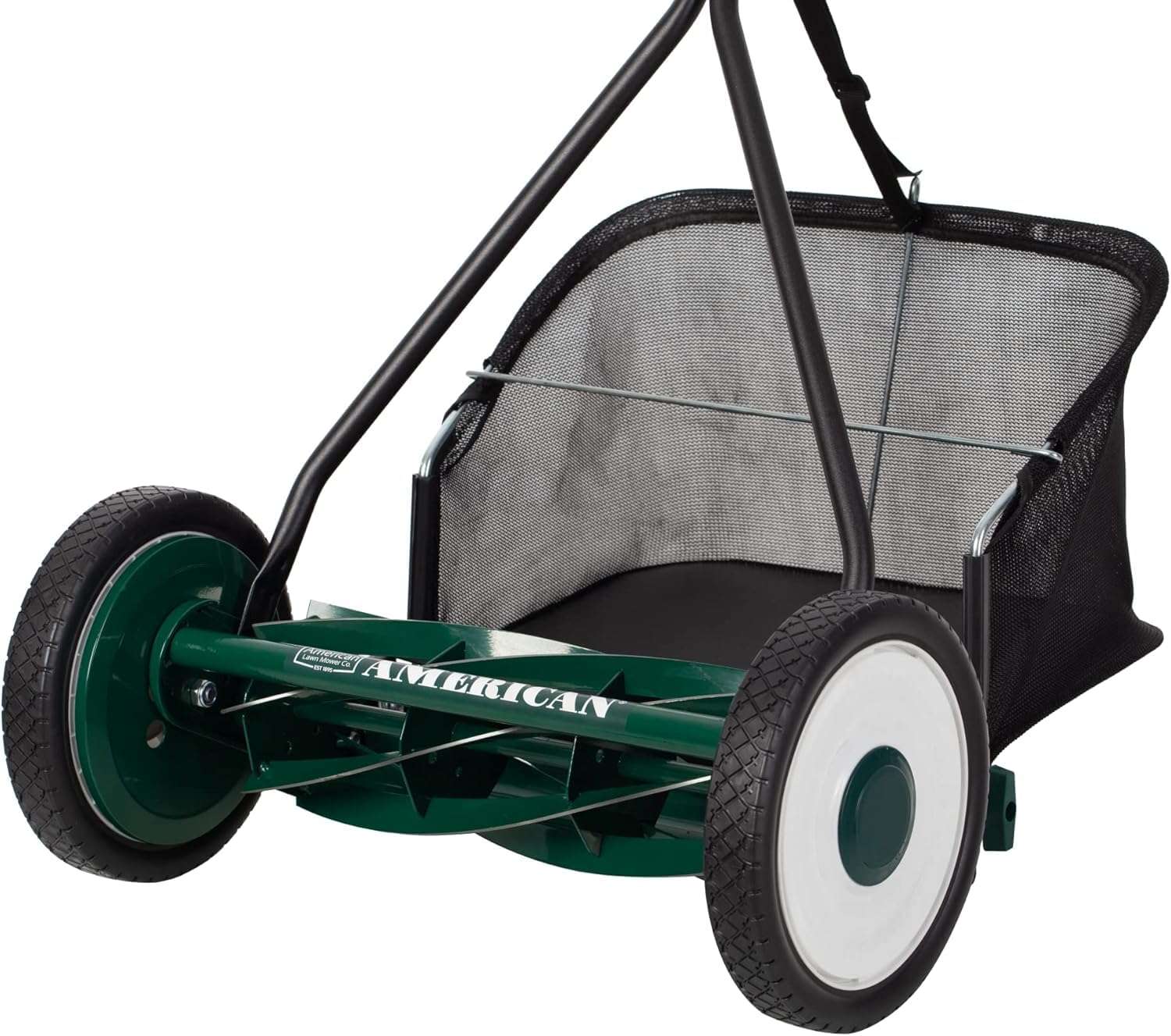 American Lawn Mower Company 1725-16GC 16-inch 7-Blade Reel Mower with Grass Catcher, Specialty Grass Mower, Green - 10